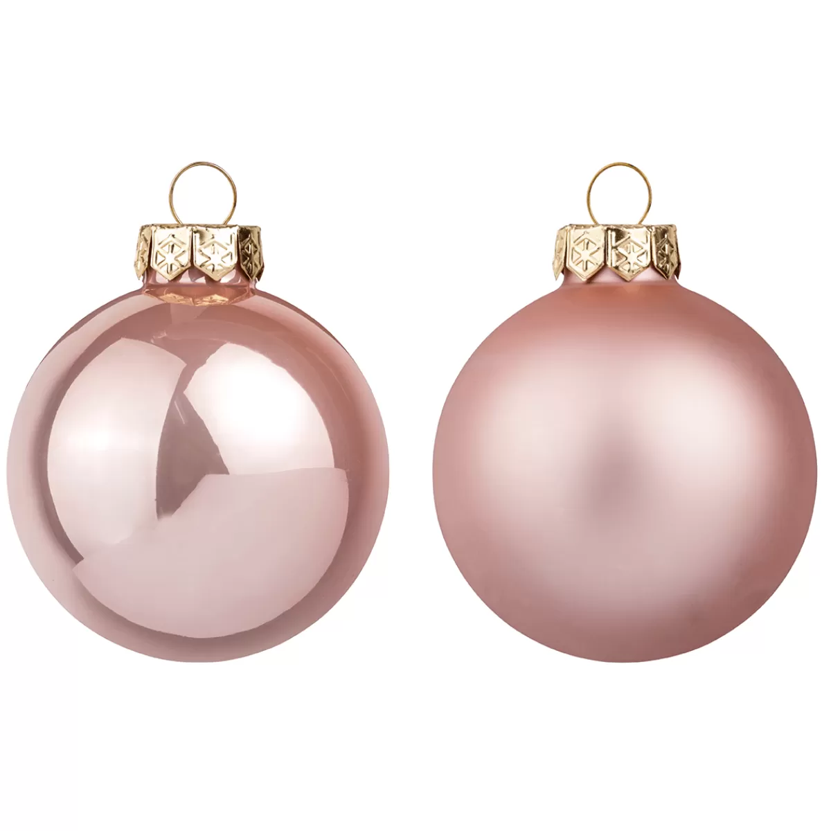 Best Sale DecoWoerner Altrosé Weihnachtskugeln Aus Glas 6 Cm Ø – 24 Stück rosa