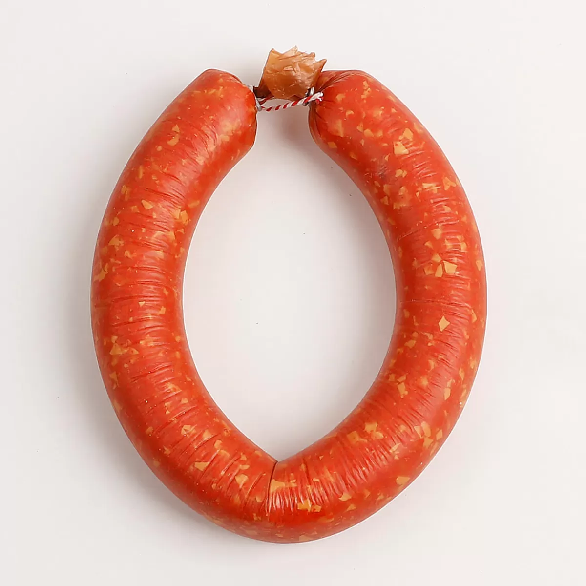 Clearance DecoWoerner Ammerländer-Mettwurst-Ring, Lebensmittel-Attrappe 21 Cm rot