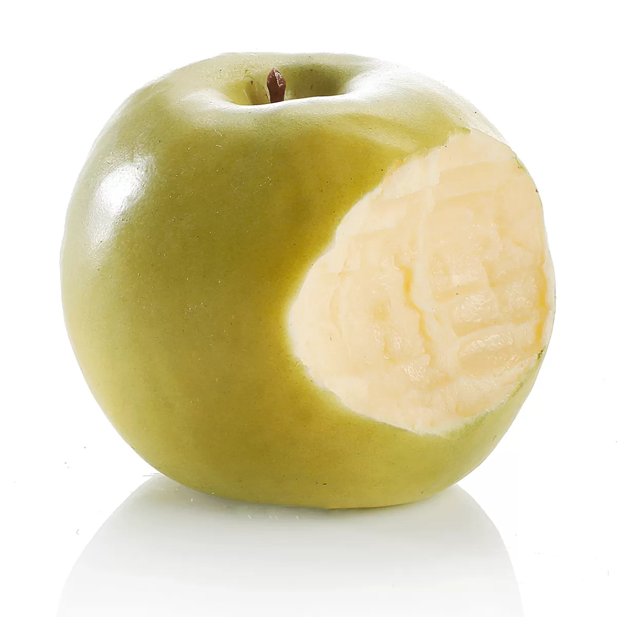 Shop DecoWoerner Angebissener er Apfel-Lebensmittel-Attrappe 7,5 Cm Ø grün