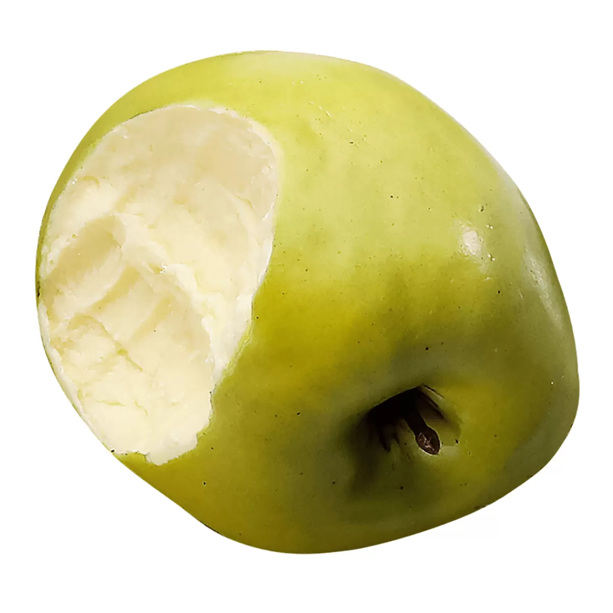 Shop DecoWoerner Angebissener er Apfel-Lebensmittel-Attrappe 7,5 Cm Ø grün