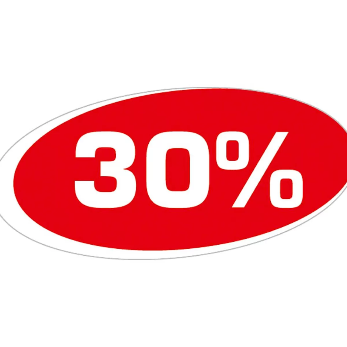 Flash Sale DecoWoerner Ankleber "30 %" mehrfarbig