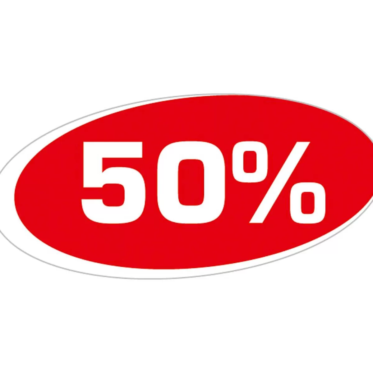 Best DecoWoerner Ankleber "50 %" mehrfarbig