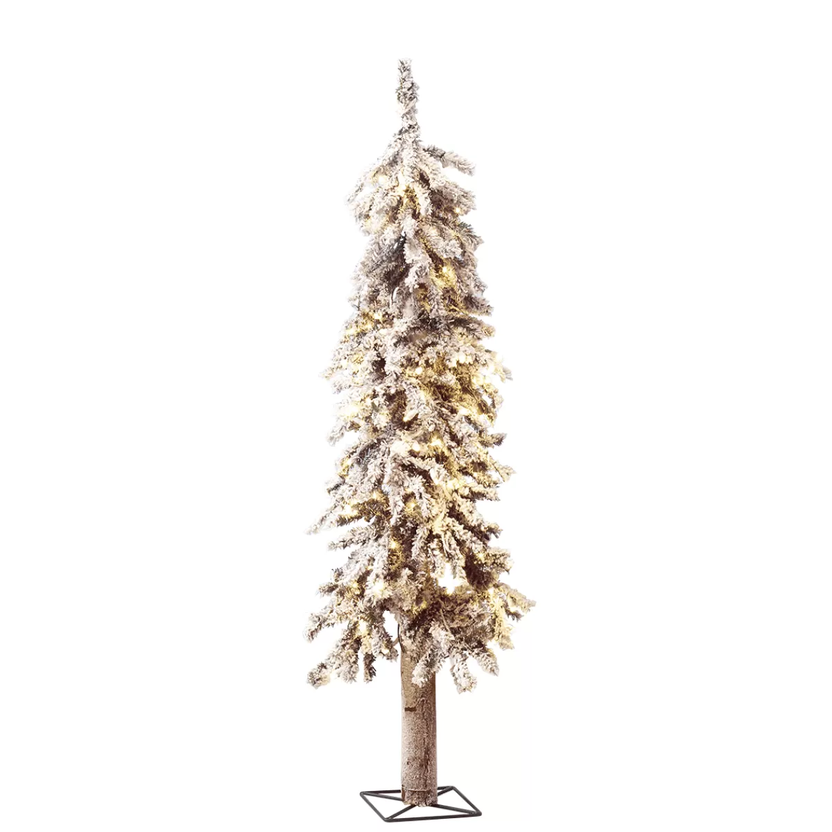 Cheap DecoWoerner Beschneiter, Künstlicher Tannenbaum Alpintanne Mit LED 90 Cm weiß