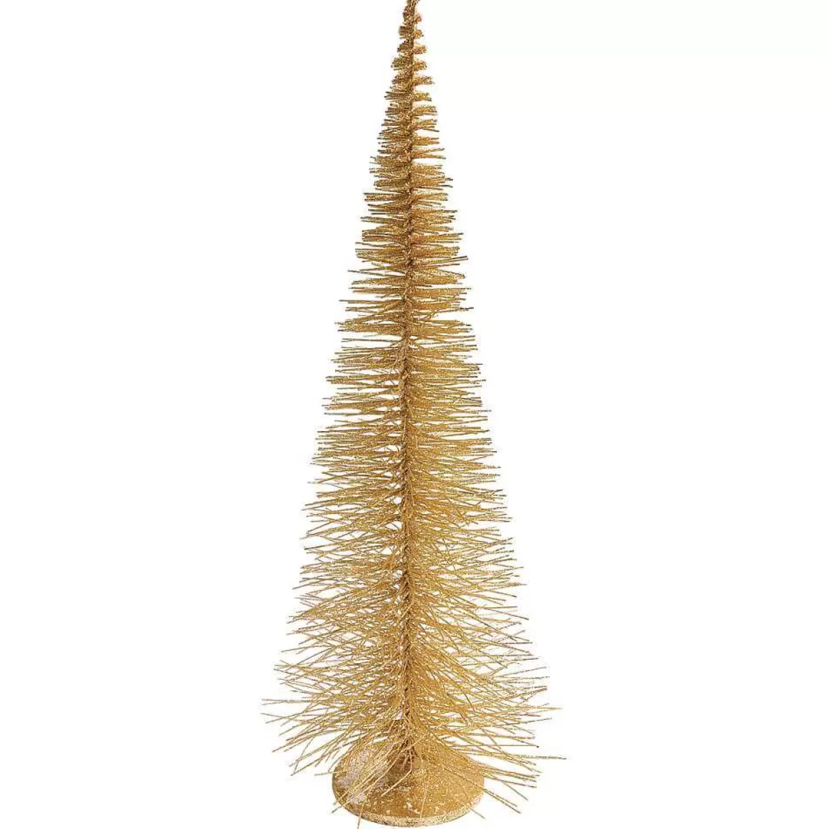 Best Sale DecoWoerner Bürsten-Baum, 120 Cm gold