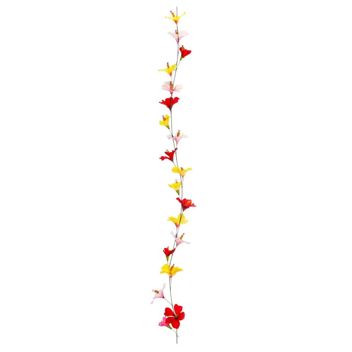 Shop DecoWoerner Bunte Künstliche Hibiskus Girlande 180 Cm mehrfarbig