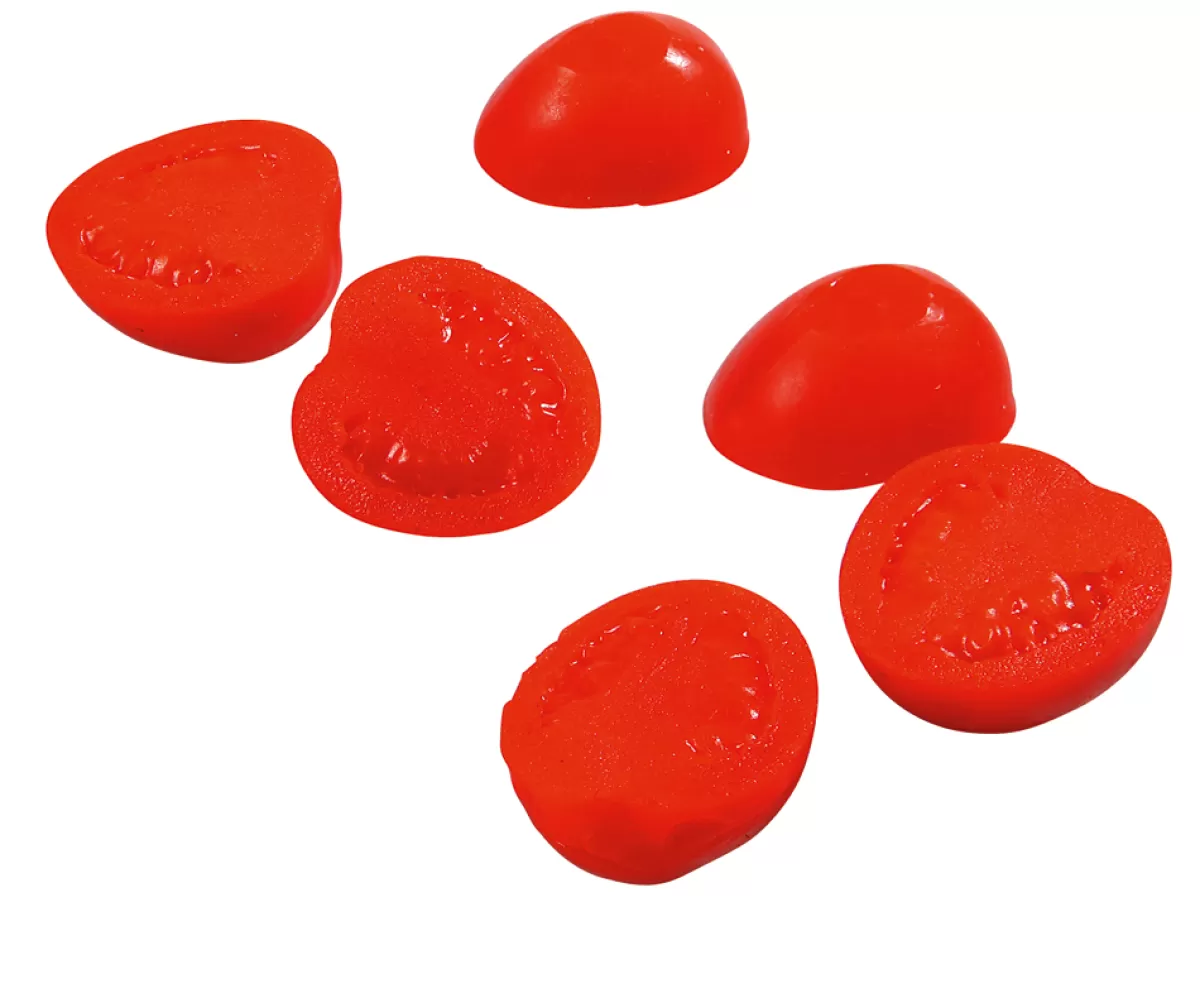 New DecoWoerner Cherrytomaten-Hälfte Lebensmittel-Attrappe, 6 Stück rot