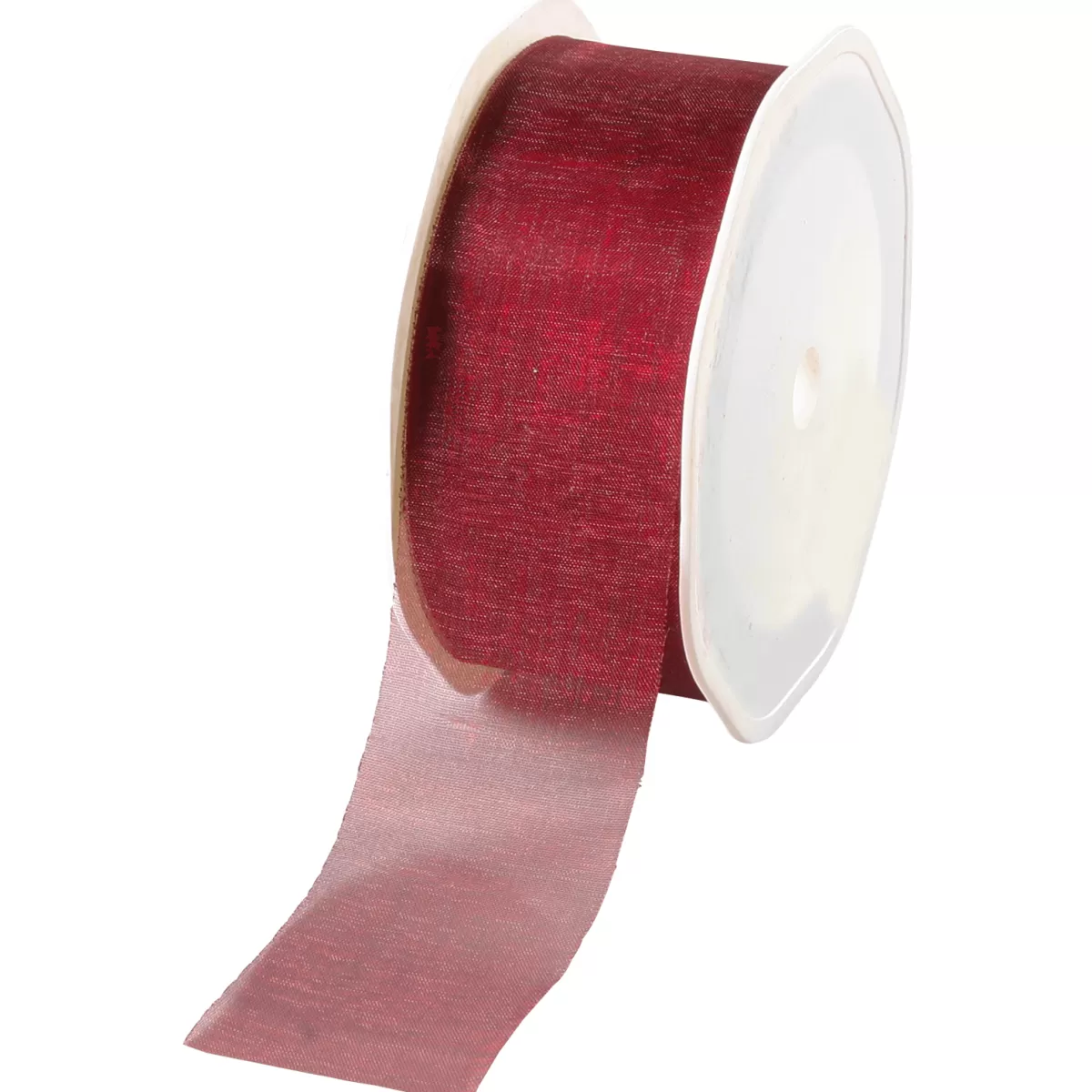 New DecoWoerner Chiffonband 38 Mm, 25 M, Bordeaux rot