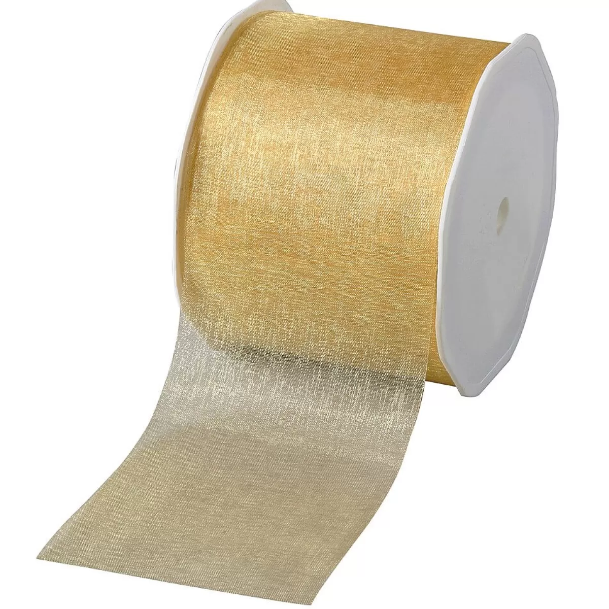 Discount DecoWoerner Chiffonband 70 Mm, 25 M, gold