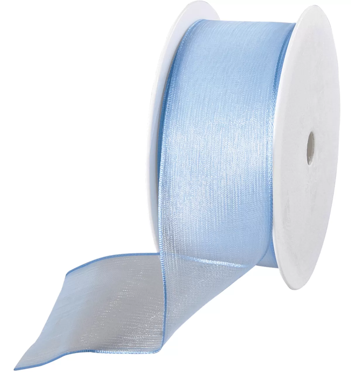 Hot DecoWoerner Chiffonband Mit Draht Hell 40 Mm Breit, 20 M blau