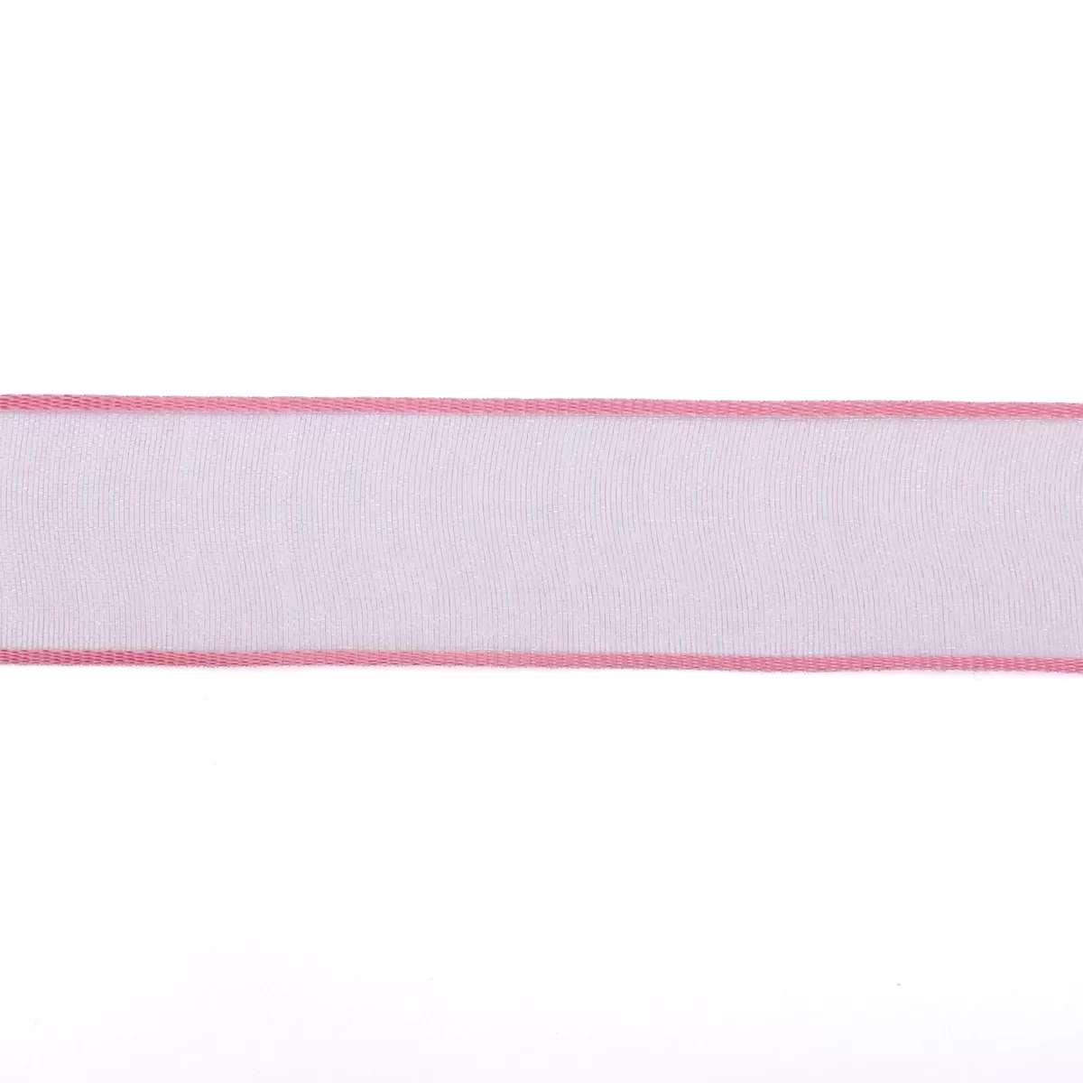 Fashion DecoWoerner Chiffonband Mit Draht Pink 25 Mm Breit, 20 M rosa