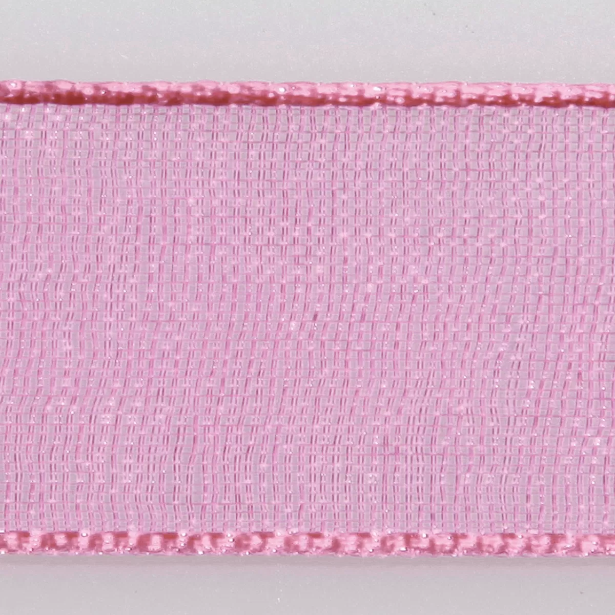 Best DecoWoerner Chiffonband Mit Webkante 15mm X 50m rosa