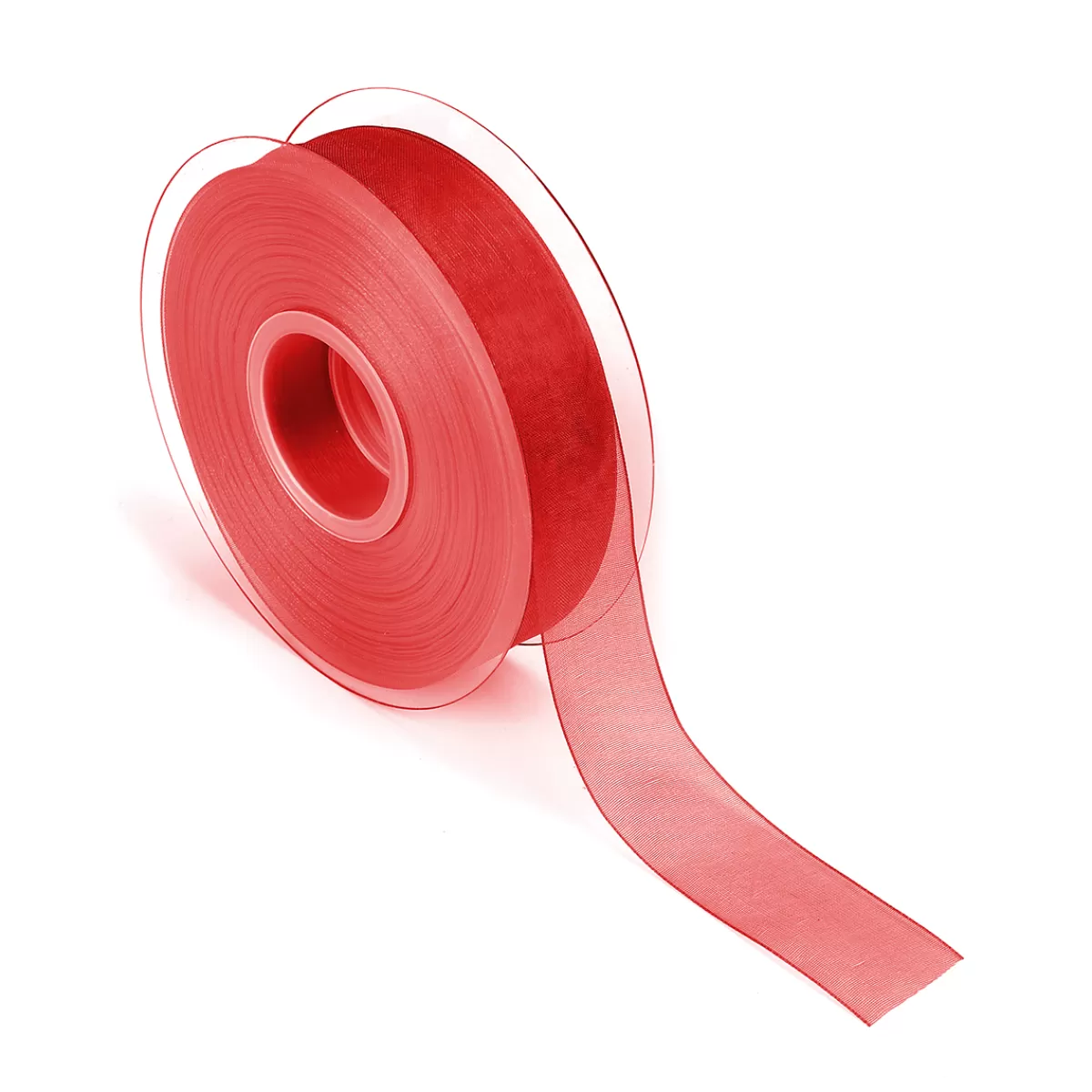 Sale DecoWoerner Chiffonband Mit Webkante 25mm X 50m rot