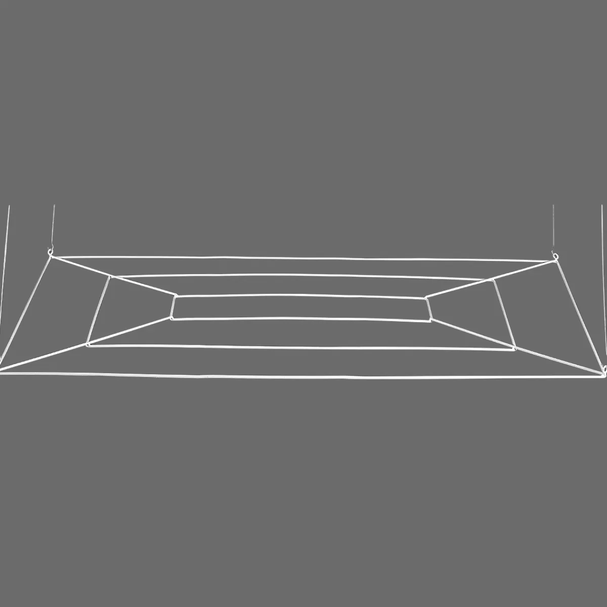 New DecoWoerner Deckengitter-Rechteck 100 X 150 Cm weiß