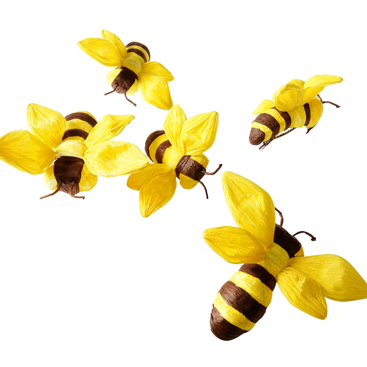 Shop DecoWoerner Deko Bienen 10-14 Cm, 5 Stück gelb