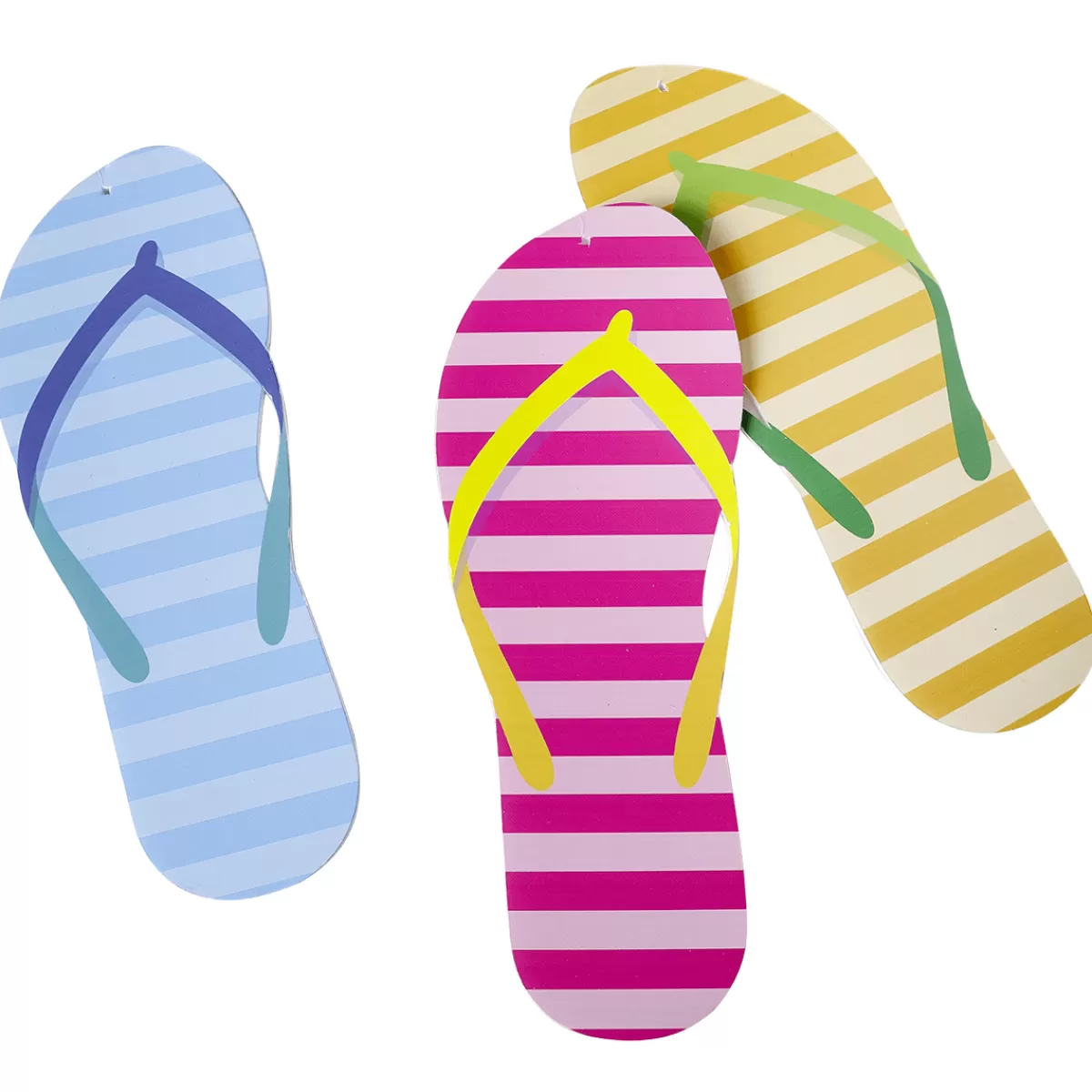 Sale DecoWoerner Deko Flipflops 40 Cm 3 Stück mehrfarbig