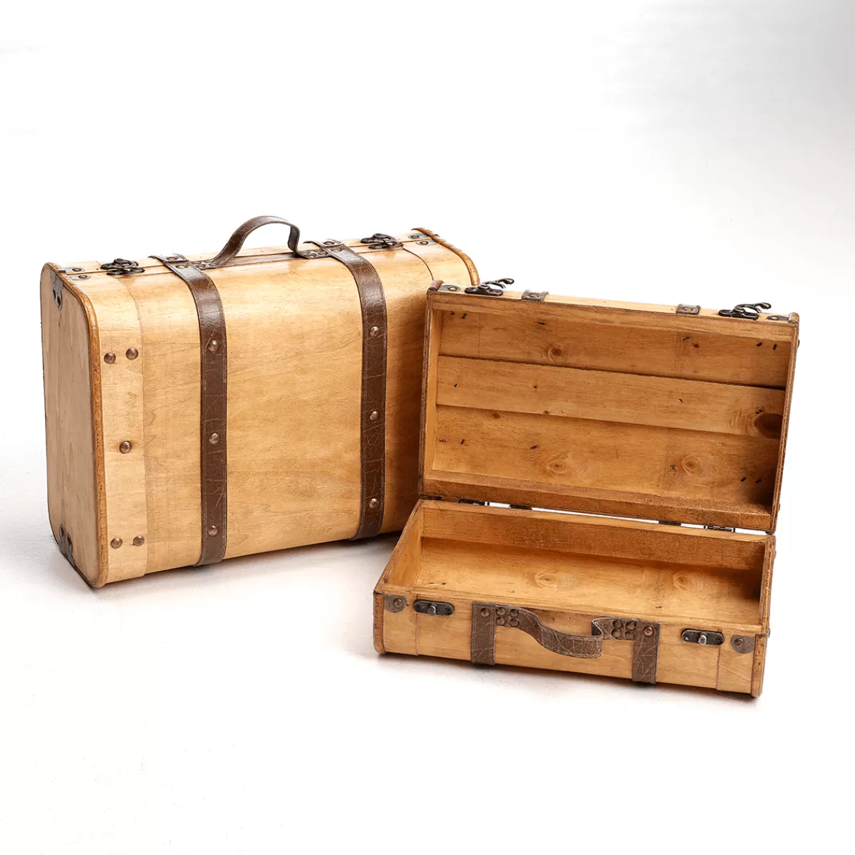 Sale DecoWoerner Deko Kofferset 2teilig 18 X 29 X 40 Cm Beige braun