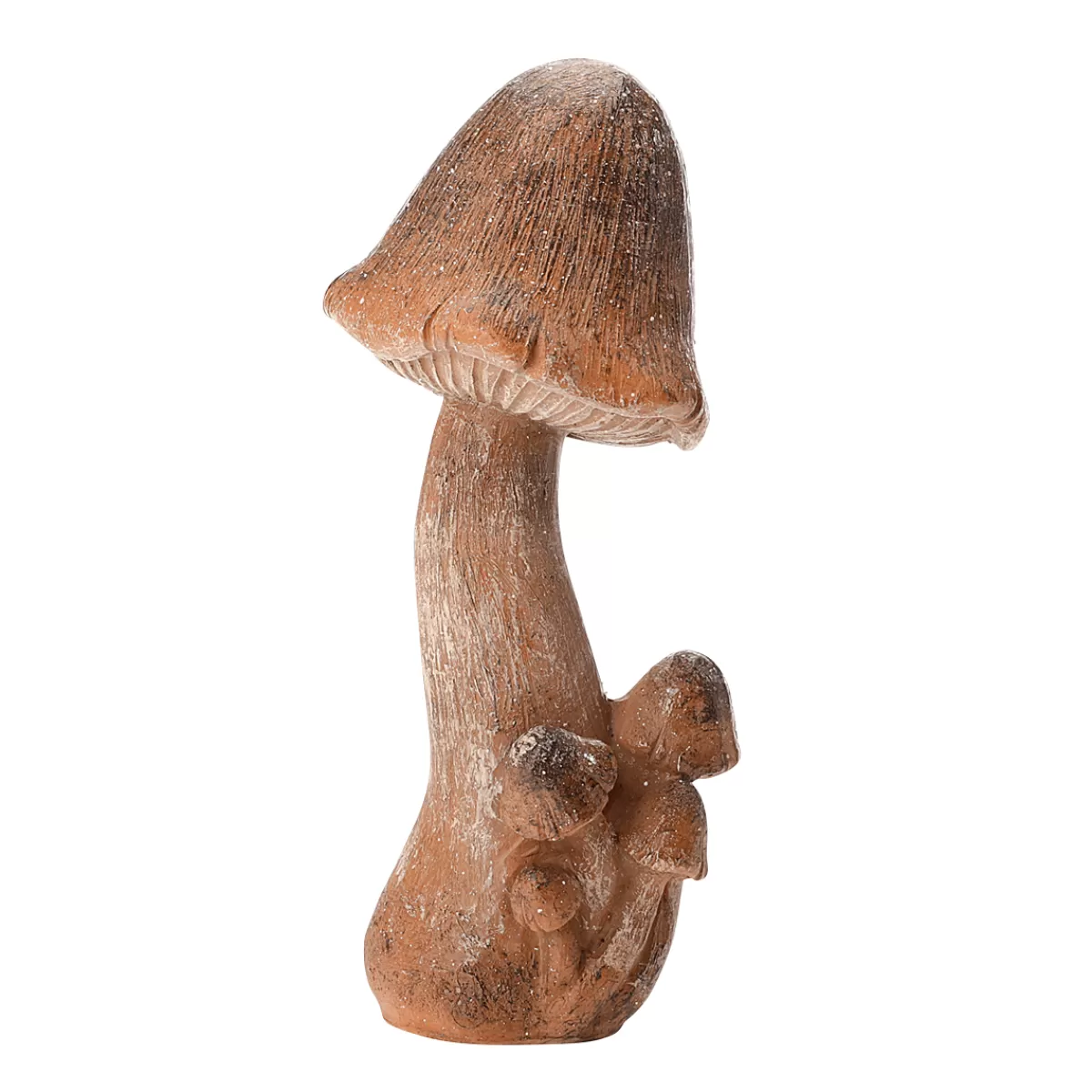 Discount DecoWoerner Deko Pilz 15 Cm braun