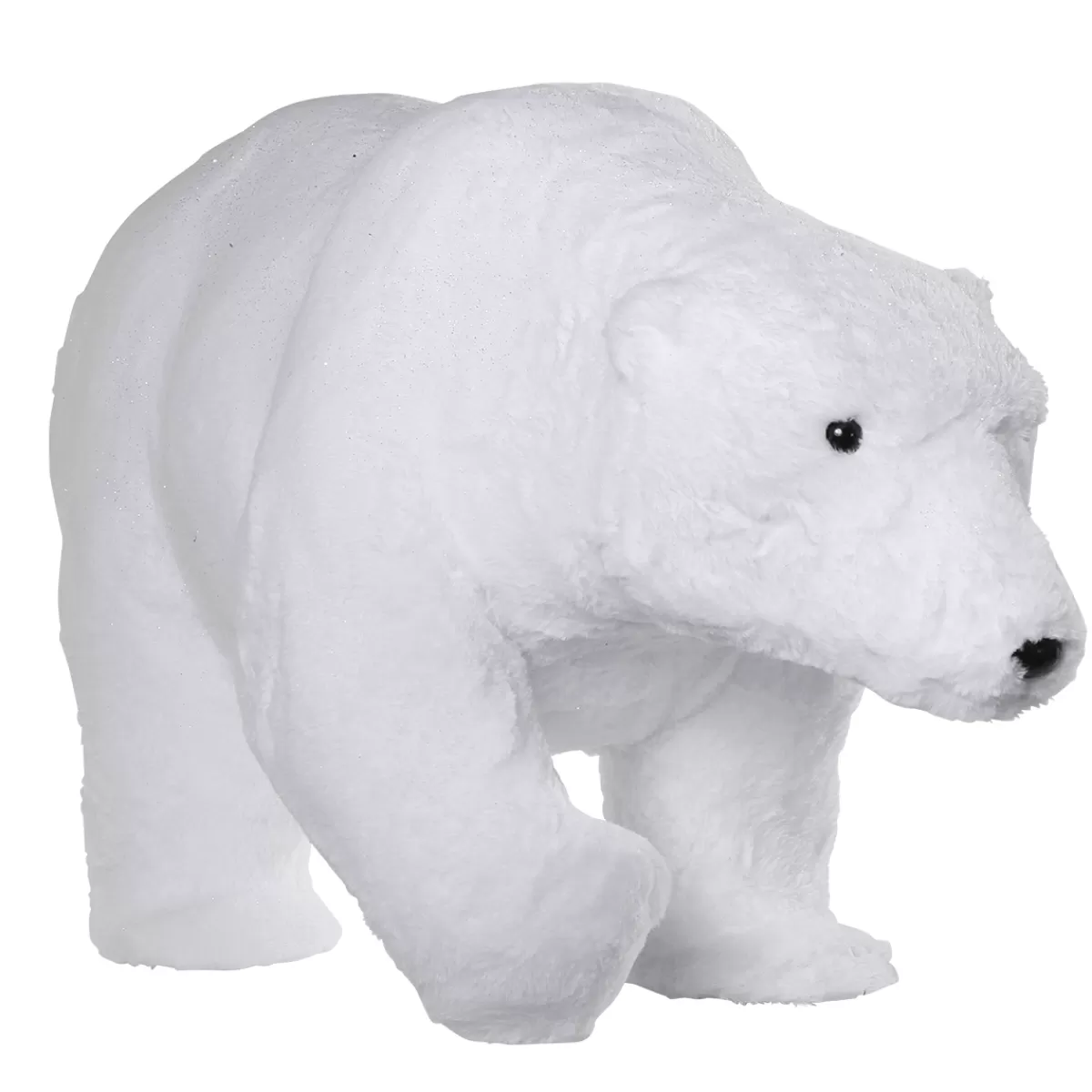 Best DecoWoerner Deko Plüsch-Eisbär 44 Cm Hoch weiß