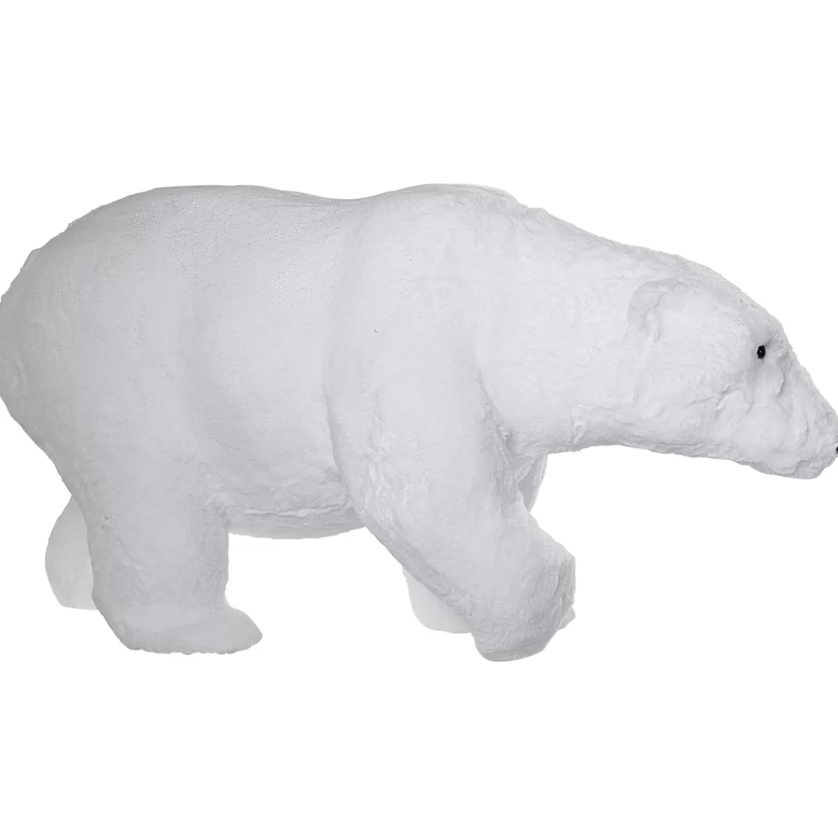 Best DecoWoerner Deko Plüsch-Eisbär 44 Cm Hoch weiß