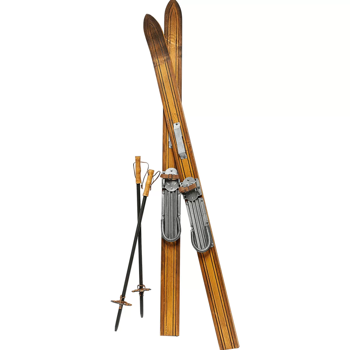 Cheap DecoWoerner Deko Ski Aus Holz, 140 Cm Lang Naturholz