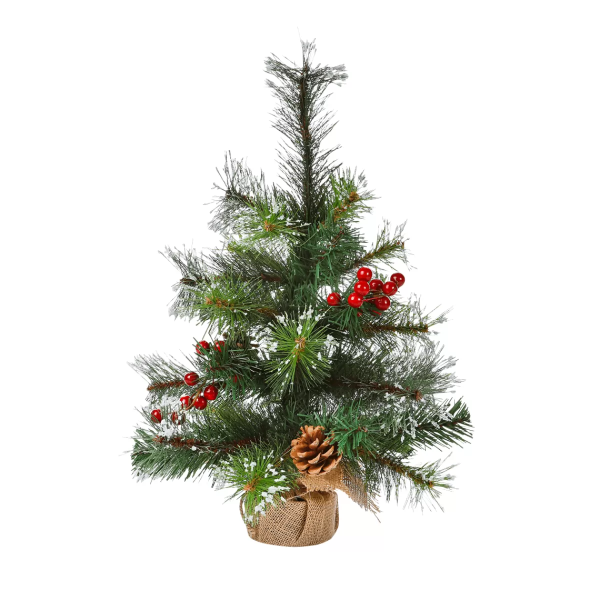 New DecoWoerner Deko Tannenbaum Im Jutesäckchen 45 Cm grün