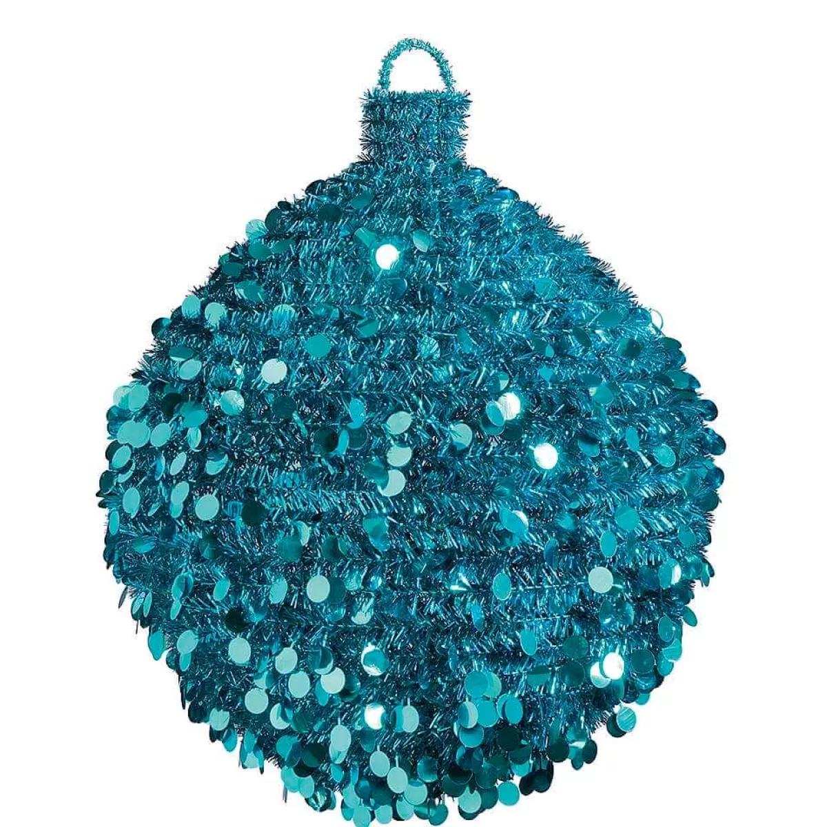 Cheap DecoWoerner Dekokugel Tinsel, 100 Cm Ø, Türkis