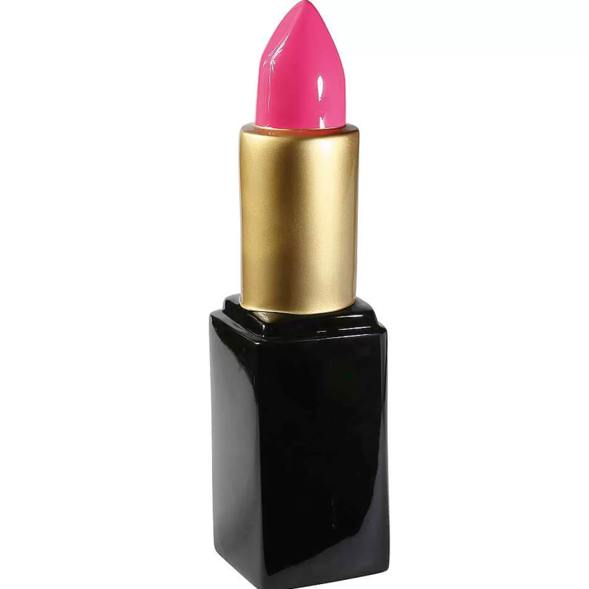 Shop DecoWoerner Deko-Lippenstift 60 Cm, Pink-gold-schwarz rosa