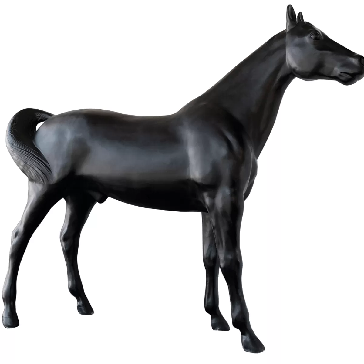 New DecoWoerner Deko-Pferd 195 Cm Hoch, schwarz