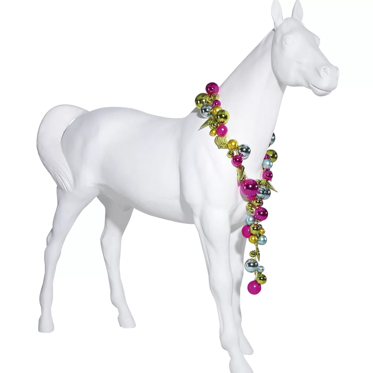 Flash Sale DecoWoerner Deko-Pferd 195 Cm Hoch, weiß