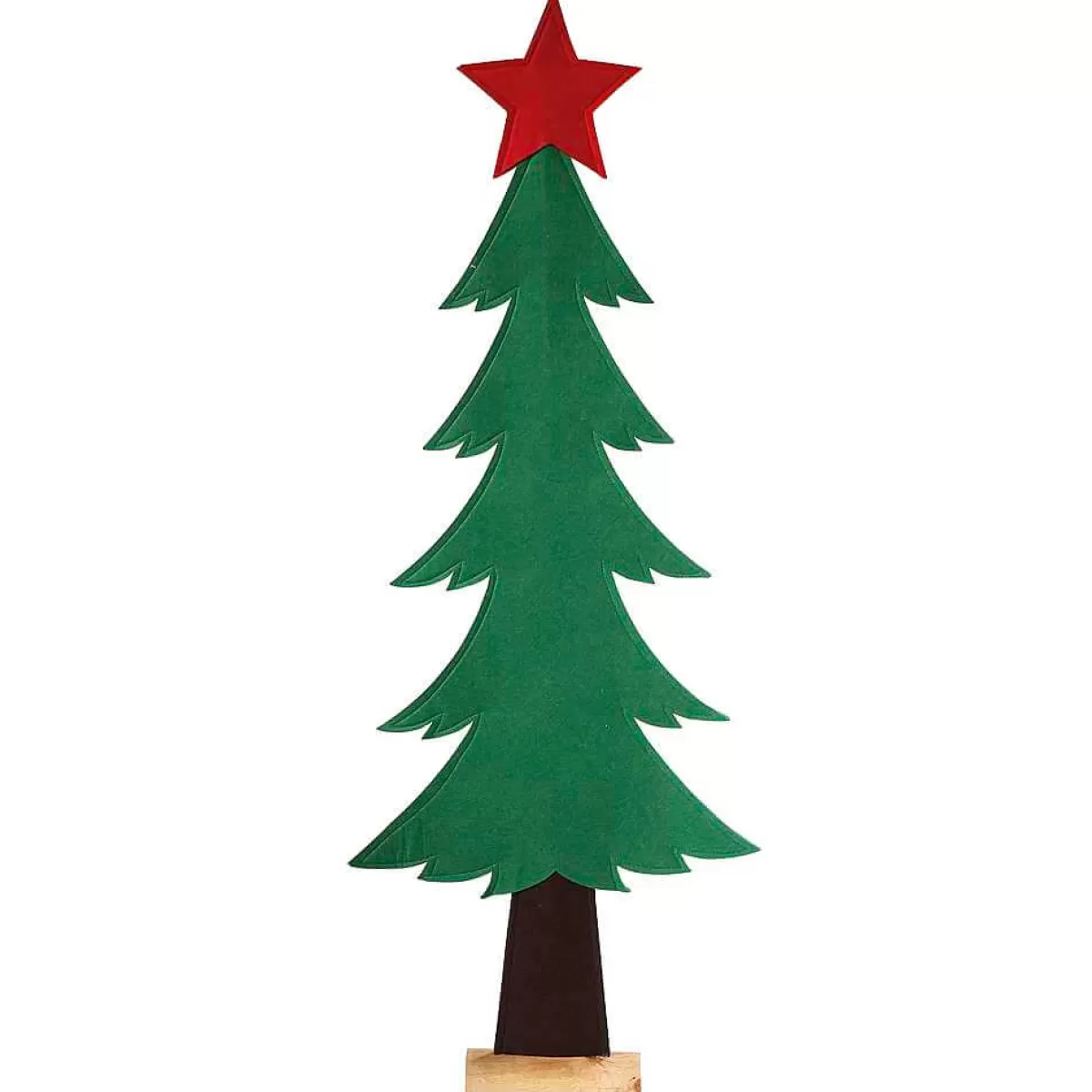 Cheap DecoWoerner Deko-Tannenbaum Filz 122 Cm grün