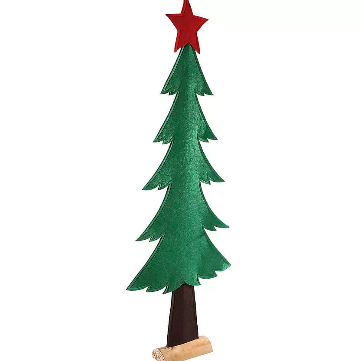 Cheap DecoWoerner Deko-Tannenbaum Filz 122 Cm grün