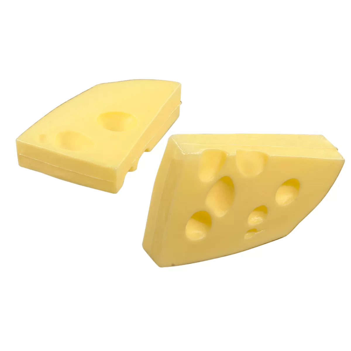 Outlet DecoWoerner Emmentaler Käse Lebensmittel-Attrappe, 2 Stück gelb