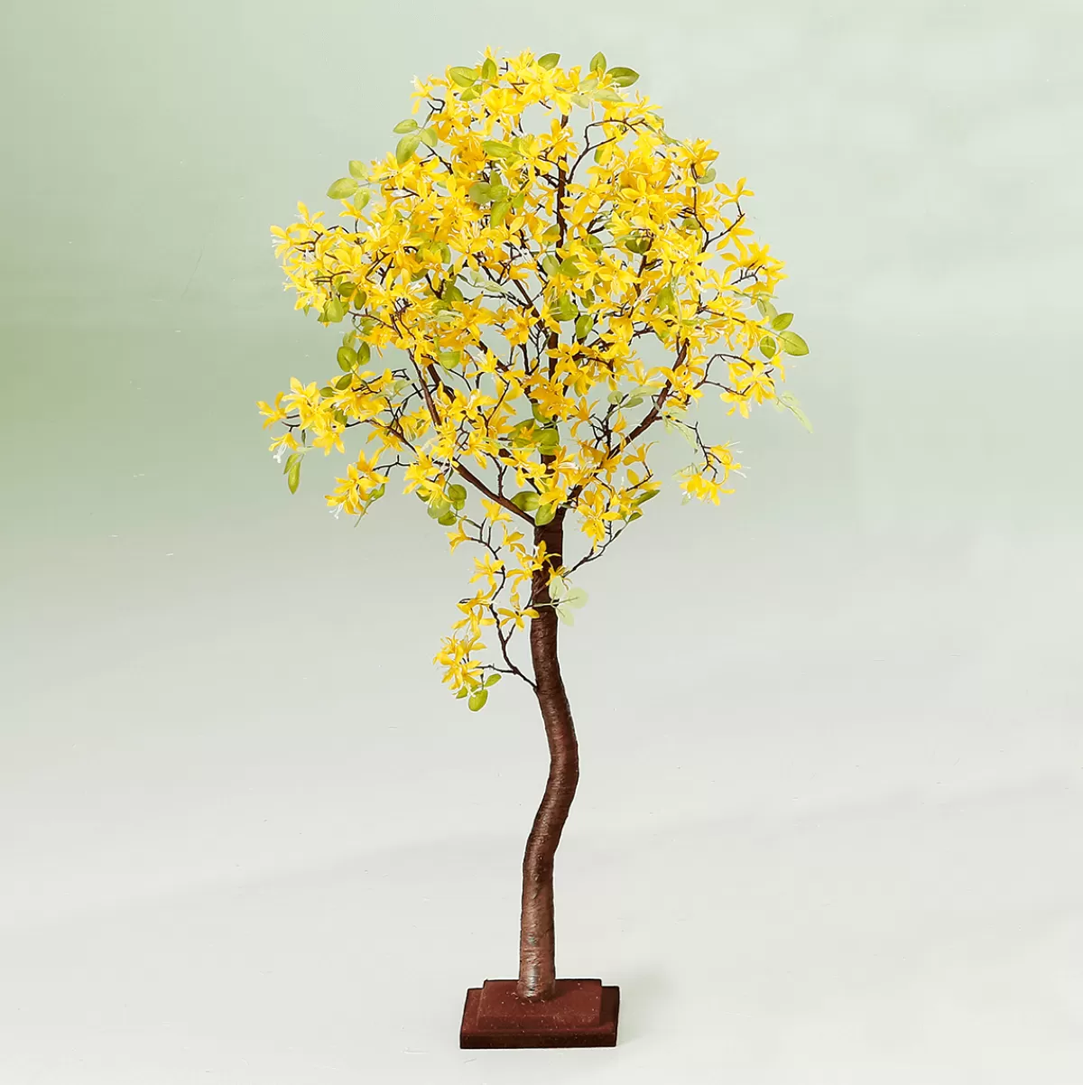 Cheap DecoWoerner Forsythien-Kunstbaum Mit Standplatte 120 Cm gelb