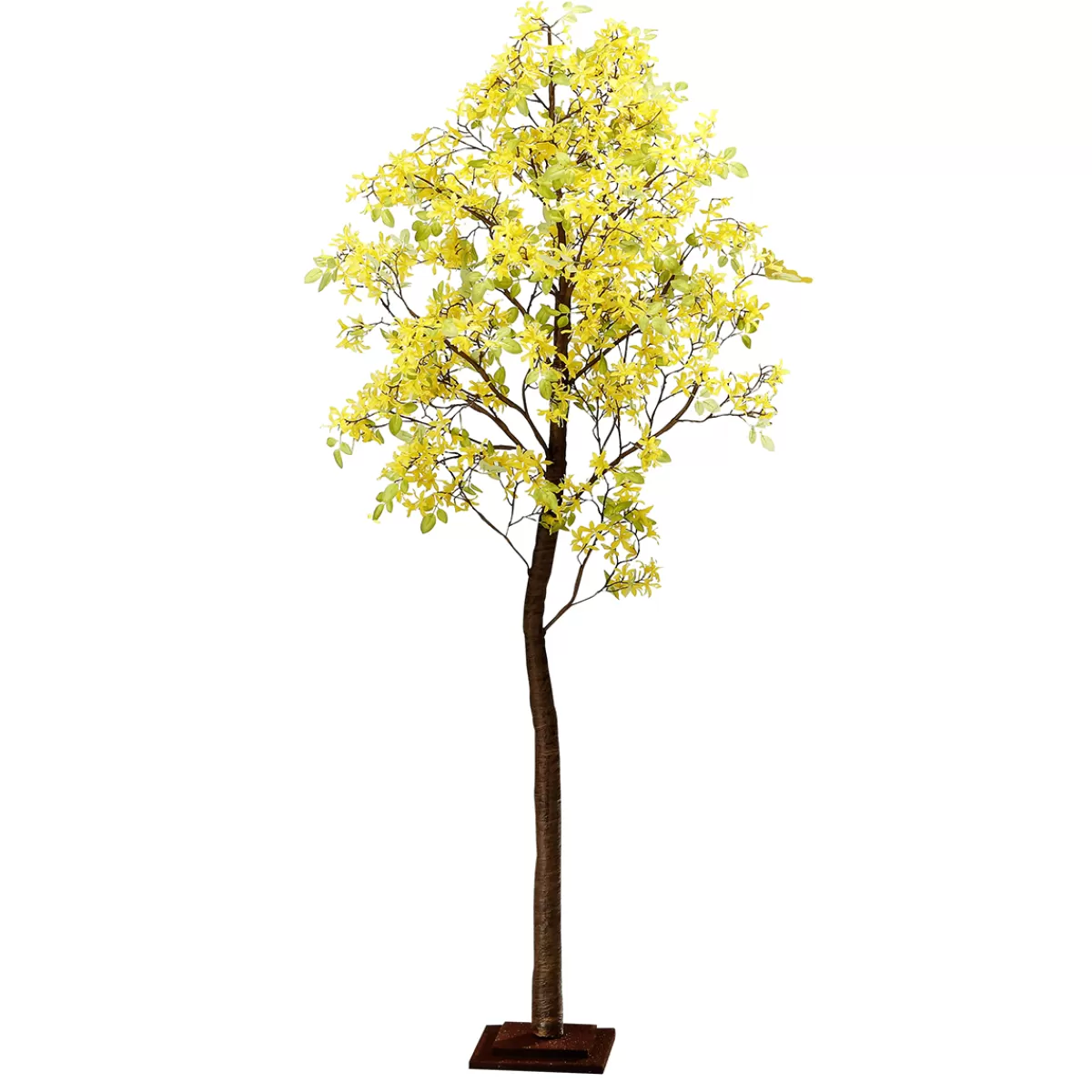 Discount DecoWoerner Forsythien-Kunstbaum Mit Standplatte 200 Cm gelb