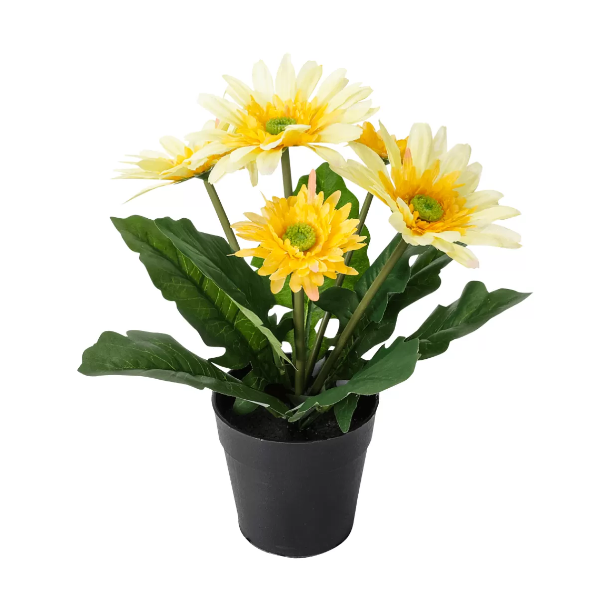 Cheap DecoWoerner Gerbera-Kunstblume Im Topf , 30 Cm gelb