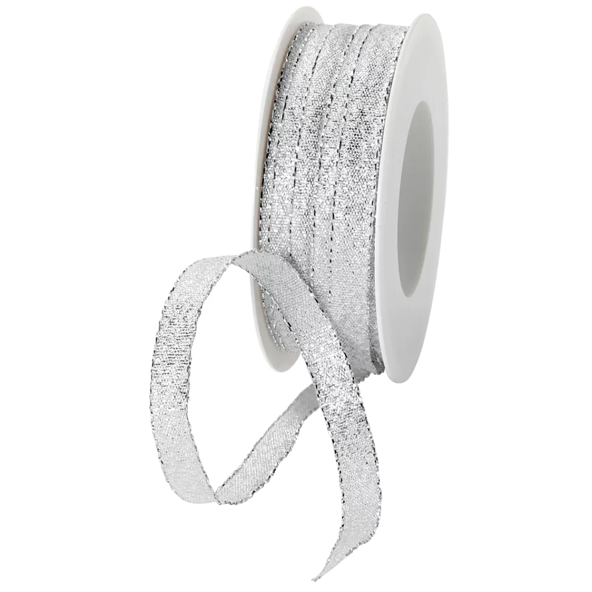 Best Sale DecoWoerner Geschenkband "Glamour" 10 Mm, 25 M, silber