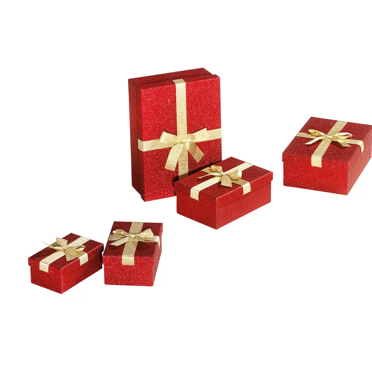 Fashion DecoWoerner Geschenkboxen-Set , 5tlg. rot