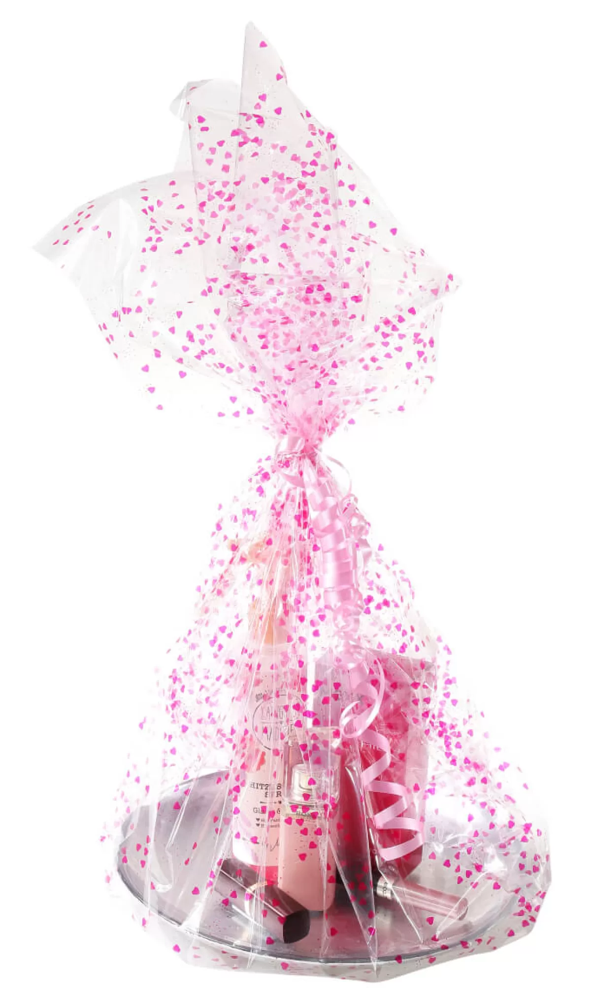 Shop DecoWoerner Geschenkfolie Herzen 70 Cm, 100 M rosa