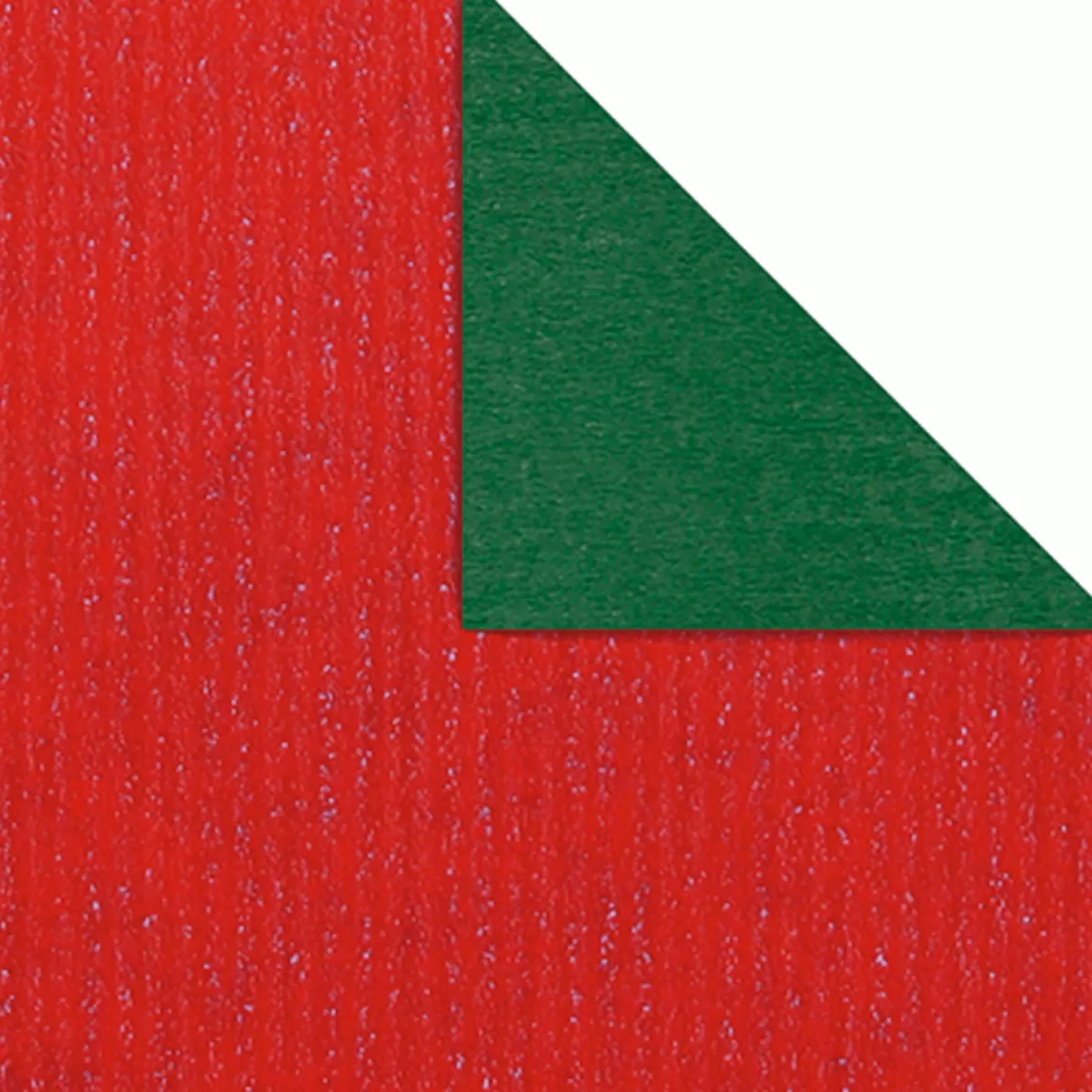 Shop DecoWoerner Geschenkpapier Bicolor Rolle Rot 50 Cm X 50 M grün