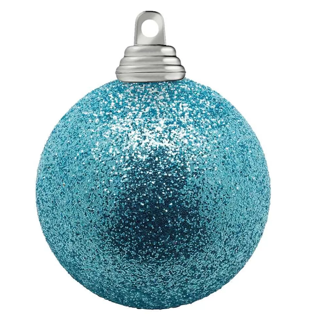 Outlet DecoWoerner Glitzer-Weihnachtskugeln In Hell Aus Kunststoff, 6 Cm Ø – 6 Stück blau