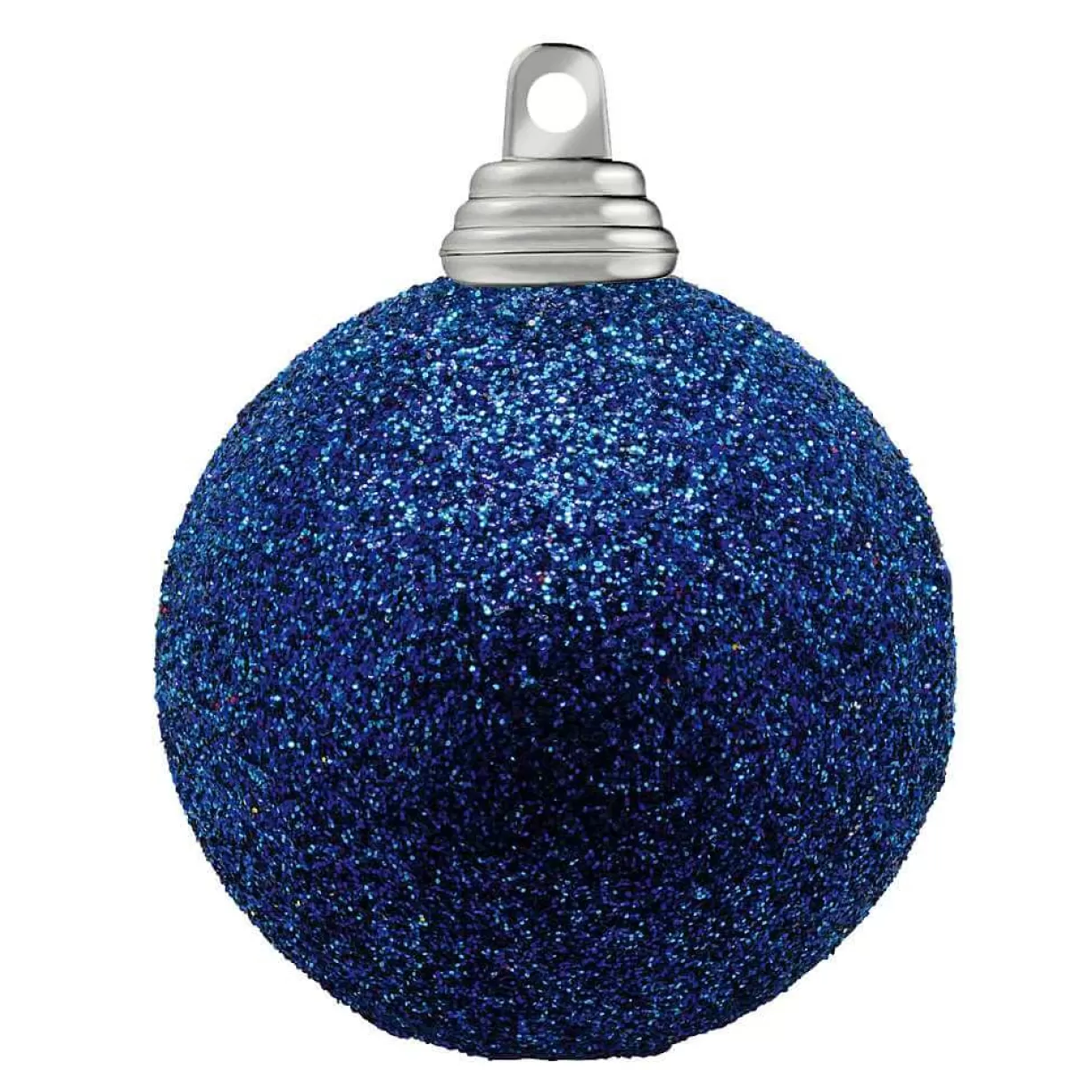 Outlet DecoWoerner Glitzer-Weihnachtskugeln In Nacht Aus Kunststoff, 6 Cm Ø – 6 Stück blau