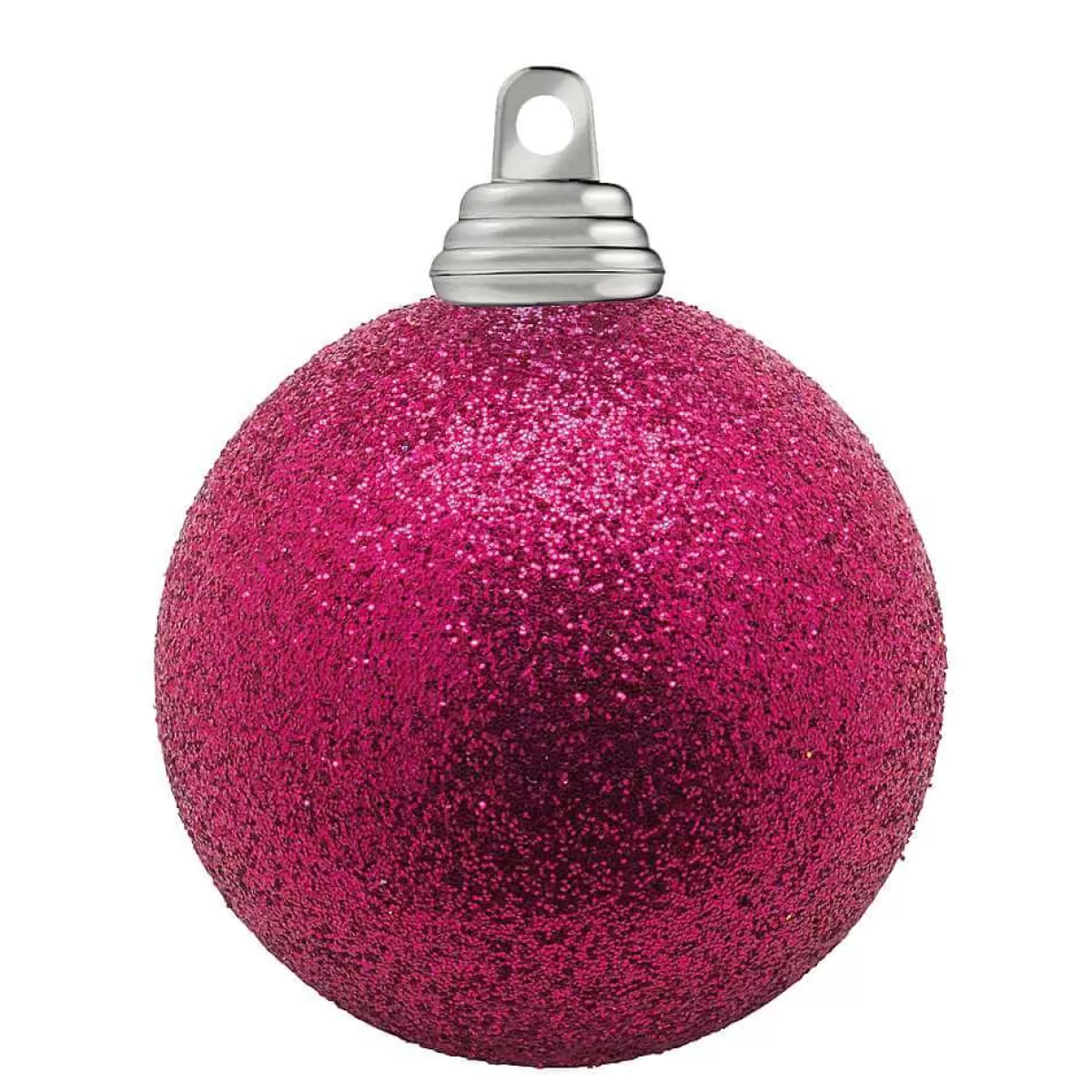 Flash Sale DecoWoerner Glitzer-Weihnachtskugeln In Pink Aus Kunststoff, 6 Cm Ø – 6 Stück rosa