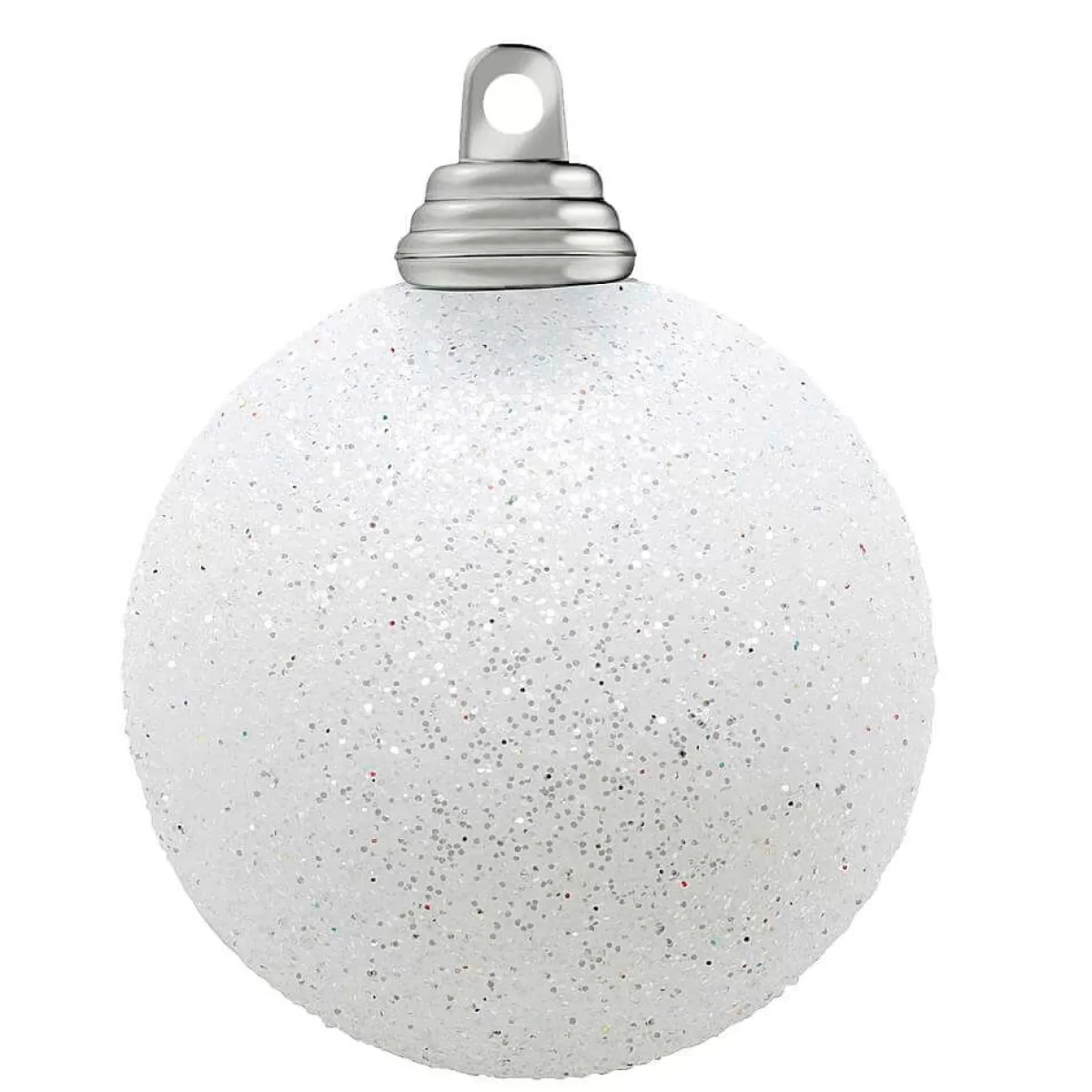 Cheap DecoWoerner Glitzer-Weihnachtskugeln In Aus Kunststoff, 6 Cm Ø – 6 Stück weiß