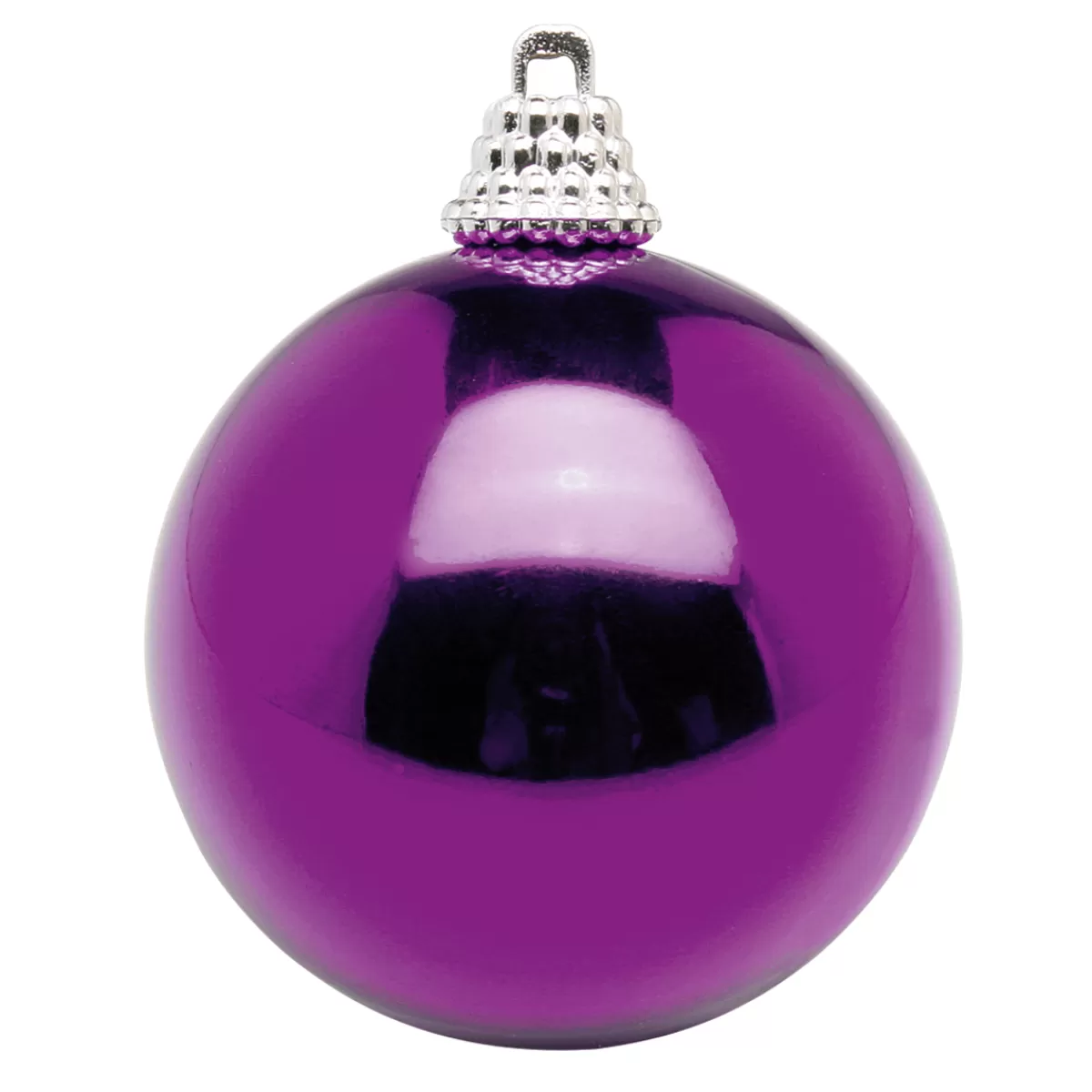 Clearance DecoWoerner Glänzende, Lila Weihnachtskugeln Aus Plastik, 6 Cm Ø – 24 Stück violett