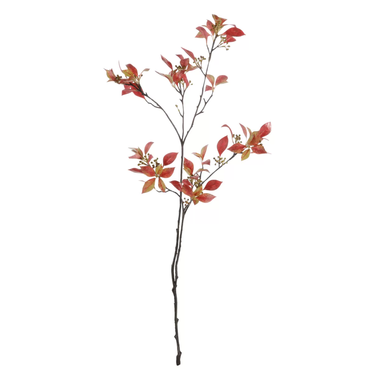 Best Sale DecoWoerner Herbstlicher Laubzweig Mit Beeren 114 Cm braun