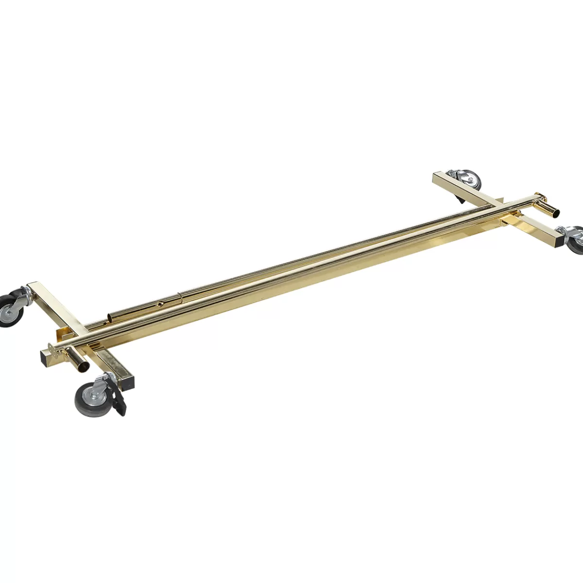 Shop DecoWoerner Höhenverstellbarer Konfektionsständer Messing, 140 Cm Breit gold