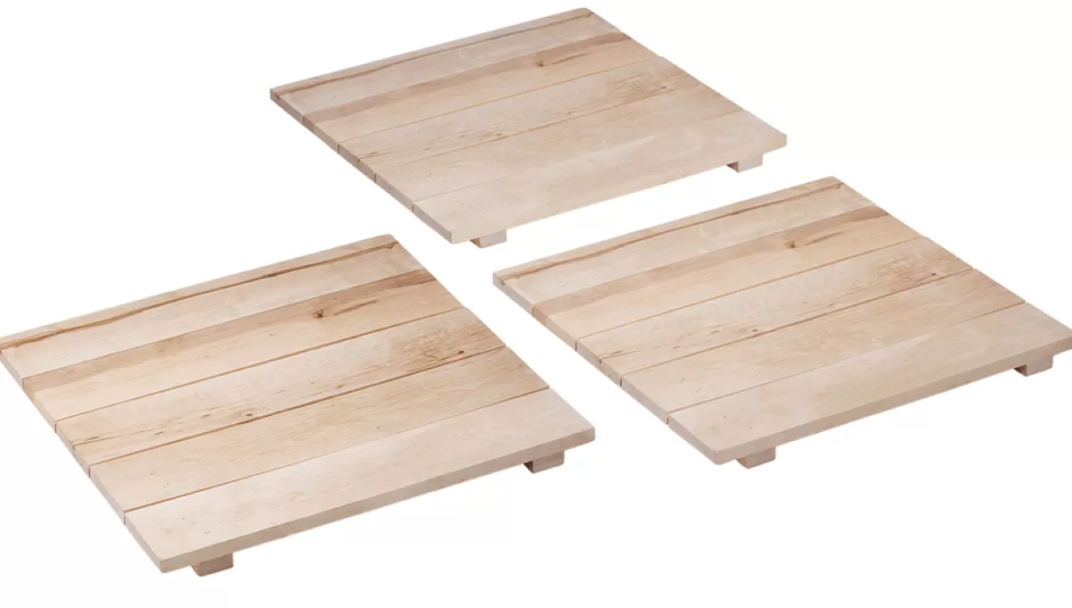 Best DecoWoerner Holzpalletten-Set 45 X 45 Cm, 3 Stück Beige