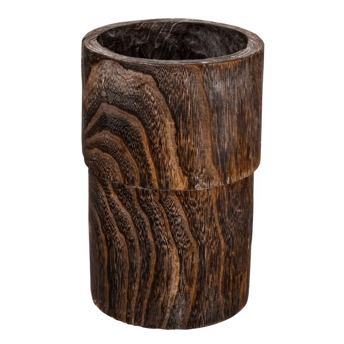 Hot DecoWoerner Holz-Vase 28,50 Cm Dunkel braun