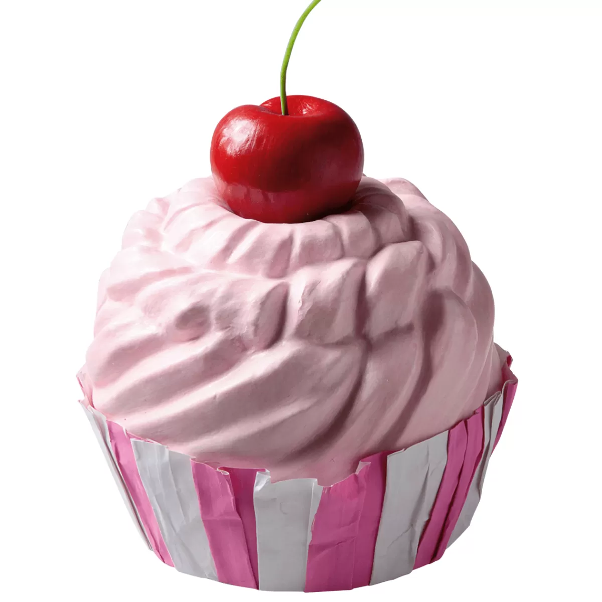 Best DecoWoerner Kirsch Cupcake Lebensmittel-Attrappe 20 Cm rosa