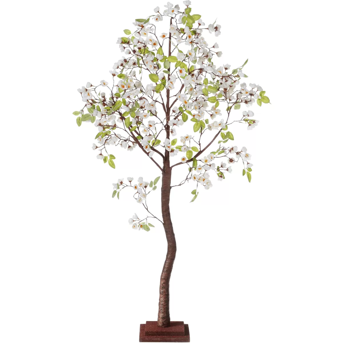 Clearance DecoWoerner Kirschblüten-Kunstbaum Mit Standplatte 120 Cm weiß